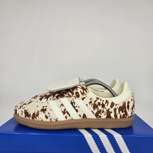 adidas Samba LT Cow Print Brown White Women's Shoes Size 10 JS3931 New